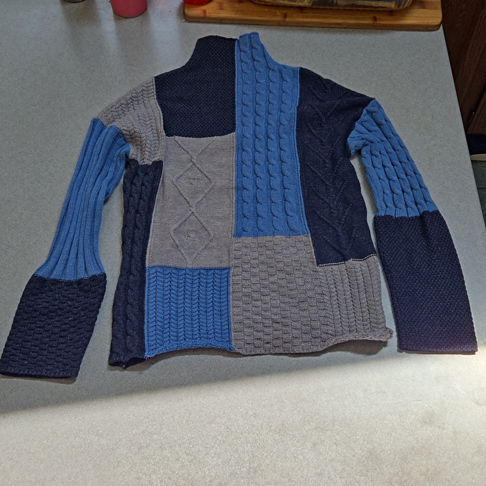 Anthropology block sweater